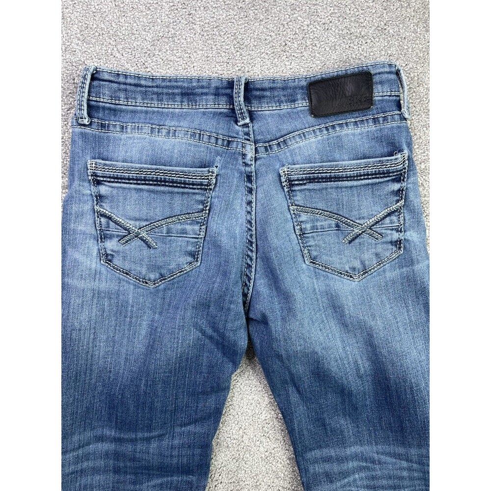 BKE Jake Jeans Mens 30X28 Blue Straight Medium Wash Stretch Comfort Preppy Denim - Picture 4 of 13